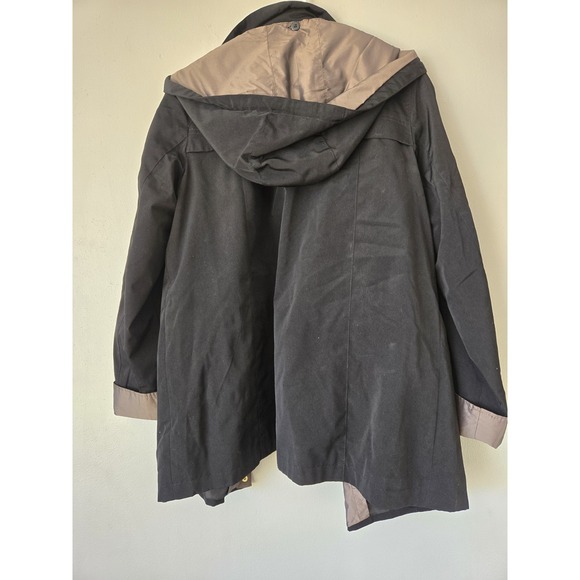 G Gallery New York Petite Large Polyester Jacket Black Removable Liner Coat Hood - Picture 14 of 16